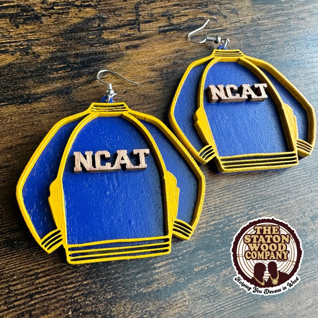 Letterman Jacket Earings